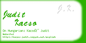 judit kacso business card